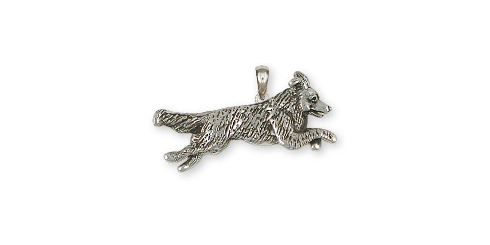 Border Collie Charms Border Collie Pendant Sterling Silver Dog Jewelry Border Collie jewelry