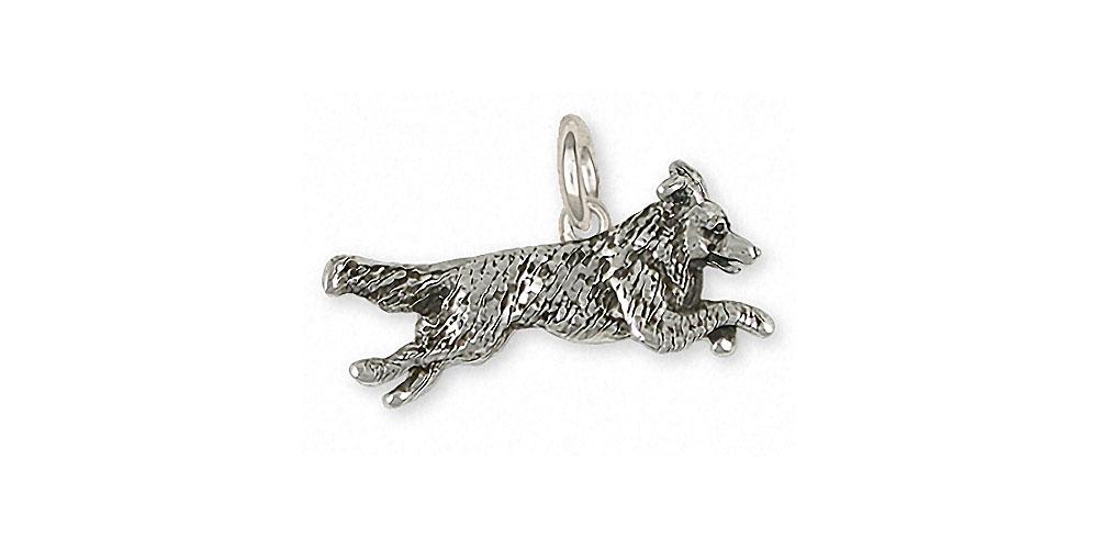 Border Collie Charms Border Collie Charm Sterling Silver Dog Jewelry Border Collie jewelry
