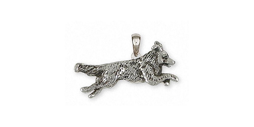 Border Collie Charms Border Collie Pendant Sterling Silver Dog Jewelry Border Collie jewelry