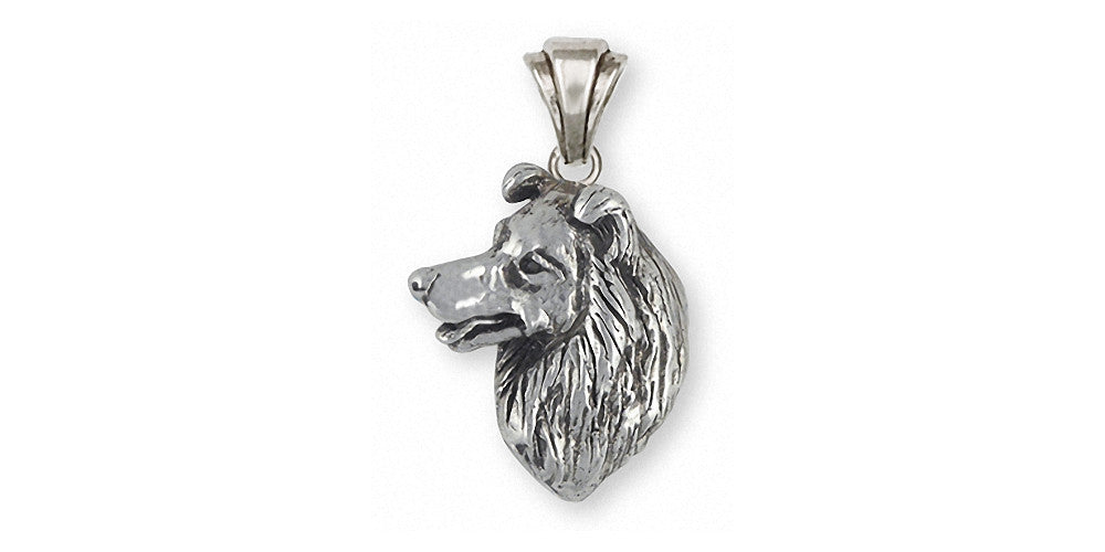 Border Collie Charms Border Collie Pendant Sterling Silver Dog Jewelry Border Collie jewelry