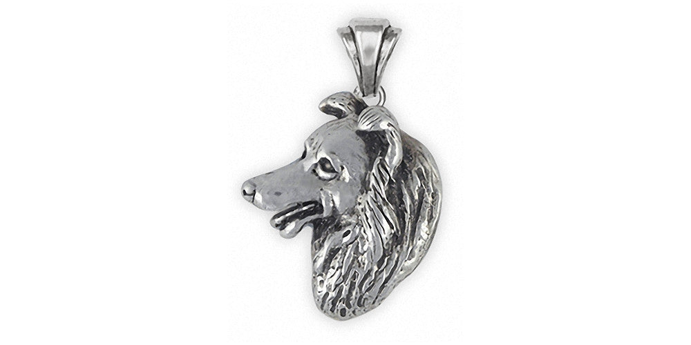 Border Collie Dog Pendant Sterling Silver Esquivel and Fees