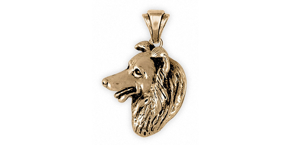 Border Collie Charms Border Collie Pendant 14k Gold Dog Jewelry Border Collie jewelry