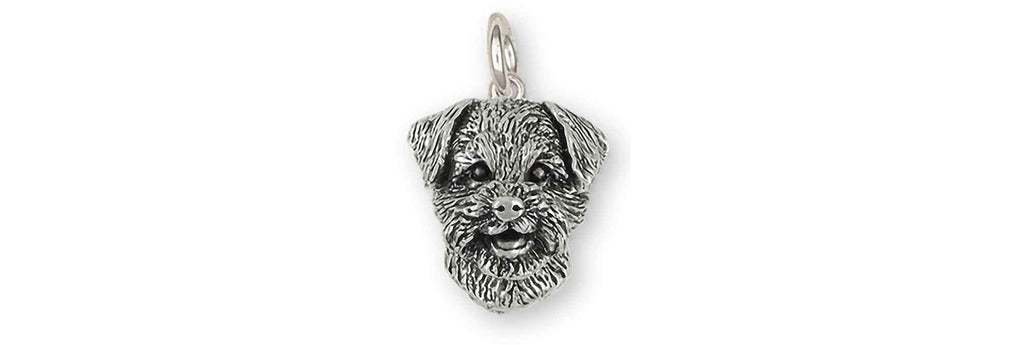 Border Terrier Charms Border Terrier Charm Sterling Silver Border Terrier Jewelry Border Terrier jewelry