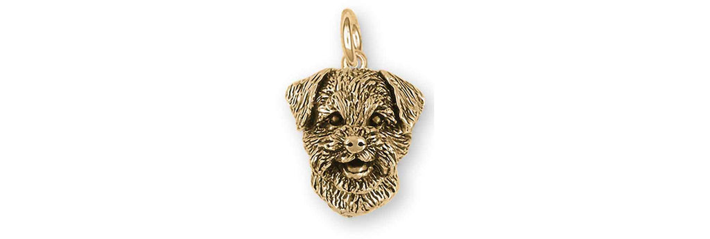 Border Terrier Charms Border Terrier Charm 14k Gold Border Terrier Jewelry Border Terrier jewelry