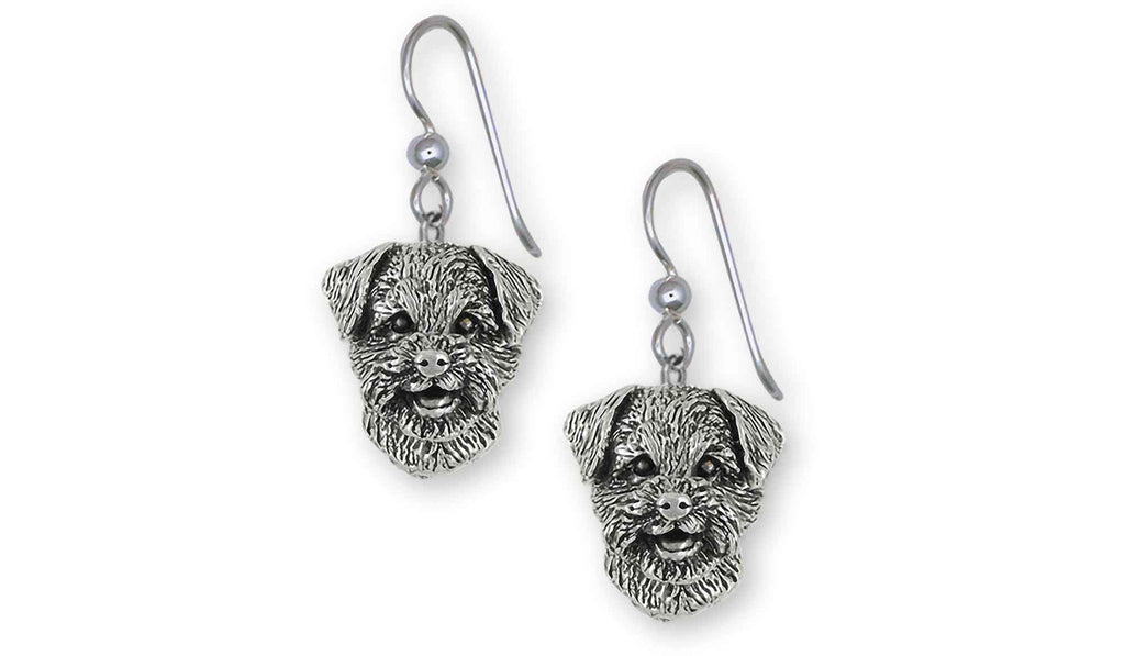 Border Terrier Charms Border Terrier Earrings Sterling Silver Border Terrier Jewelry Border Terrier jewelry