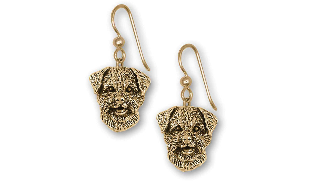 Border Terrier Charms Border Terrier Earrings 14k Gold Vermeil Border Terrier Jewelry Border Terrier jewelry
