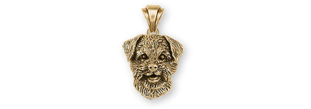 Border Terrier Charms Border Terrier Pendant 14k Gold Border Terrier Jewelry Border Terrier jewelry