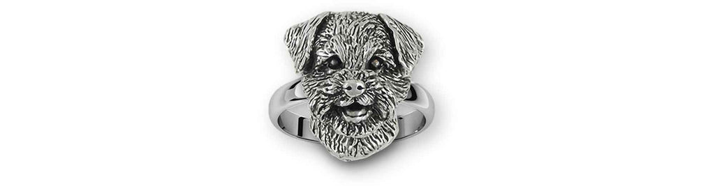 Border Terrier Charms Border Terrier Ring Sterling Silver Border Terrier Jewelry Border Terrier jewelry