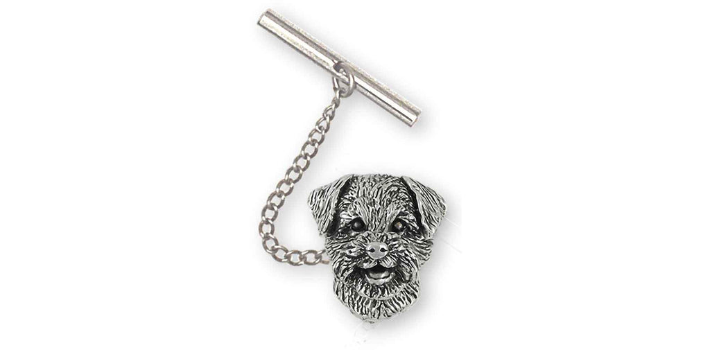 Border Terrier Charms Border Terrier Tie Tack Sterling Silver Border Terrier Jewelry Border Terrier jewelry