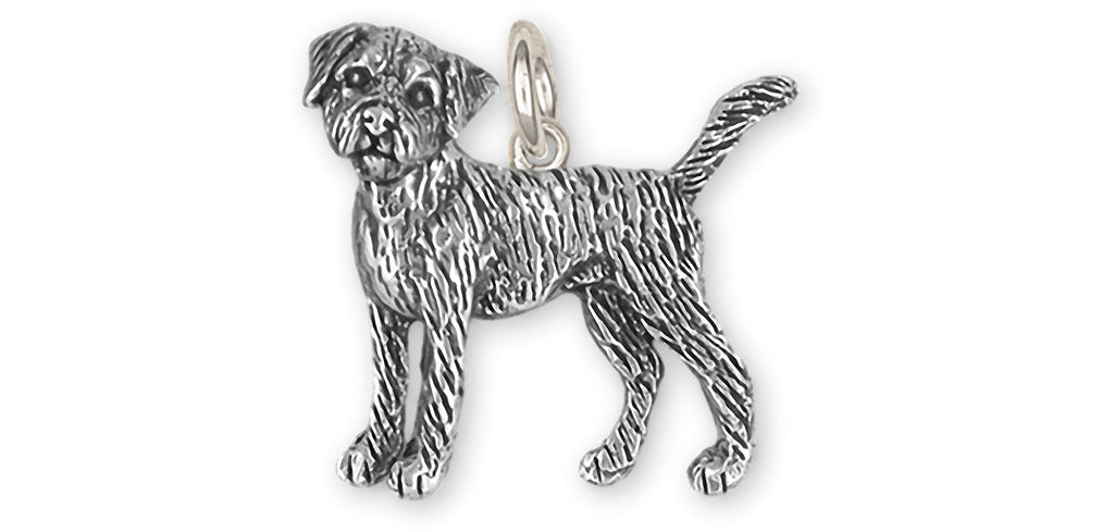 Border Terrier Charms Border Terrier Charm Sterling Silver Border Terrier Jewelry Border Terrier jewelry