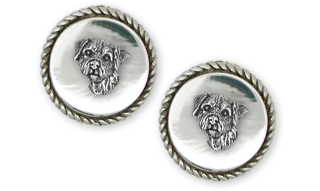 Border Terrier Charms Border Terrier Cufflinks Sterling Silver Border Terrier Jewelry Border Terrier jewelry