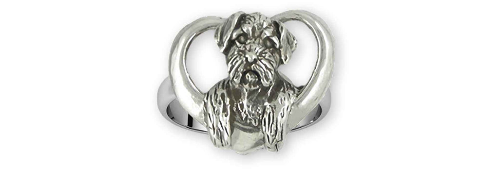 Border Terrier Charms Border Terrier Ring Sterling Silver Border Terrier Jewelry Border Terrier jewelry