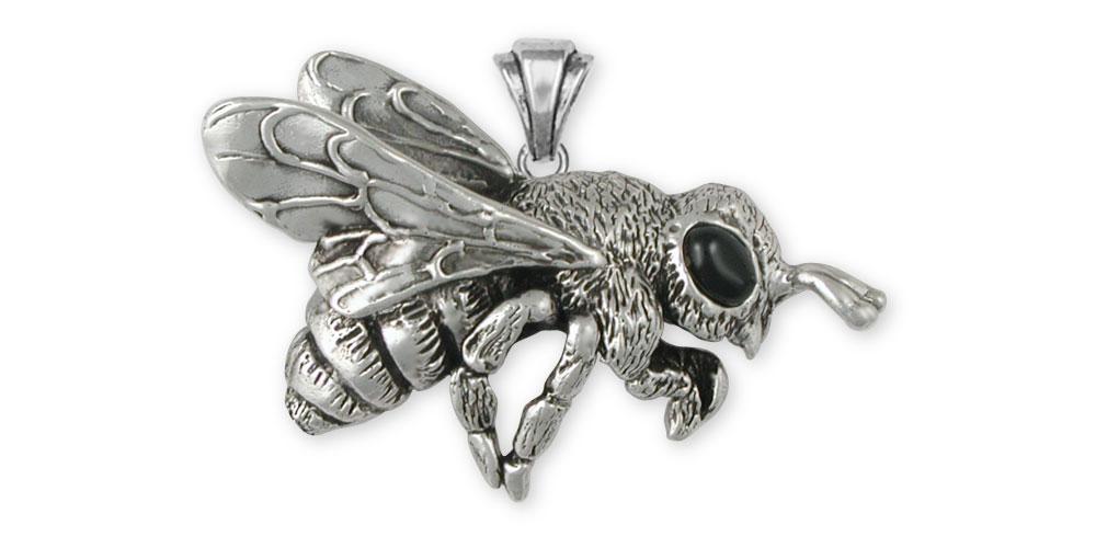 Honey Bee Charms Honey Bee Pendant Sterling Silver Honeybee Jewelry Honey Bee jewelry