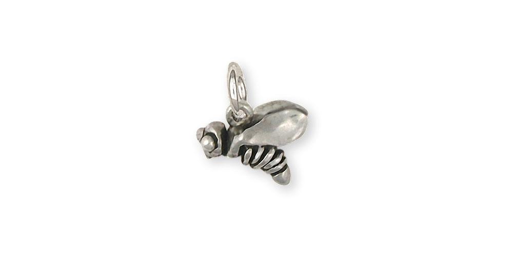 Honey Bee Charms Honey Bee Charm Sterling Silver Honeybee Jewelry Honey Bee jewelry