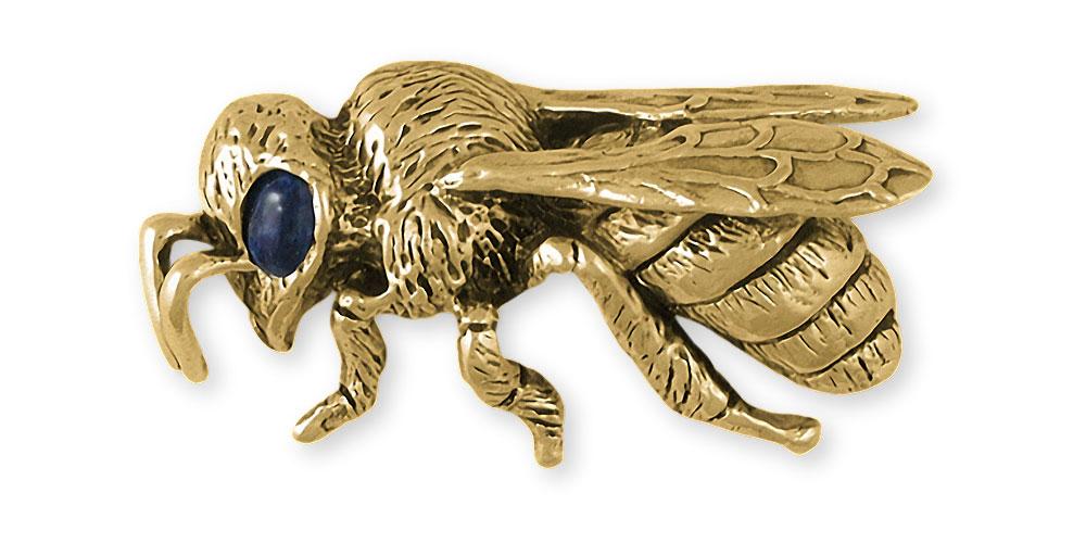 Honey Bee Honeybee Brooch Pin 14k Gold Esquivel and Fees
