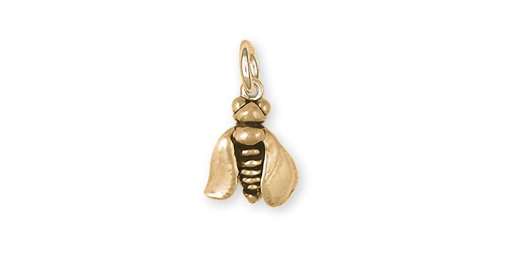 Honey Bee Charms Honey Bee Charm 14k Gold Honeybee Jewelry Honey Bee jewelry