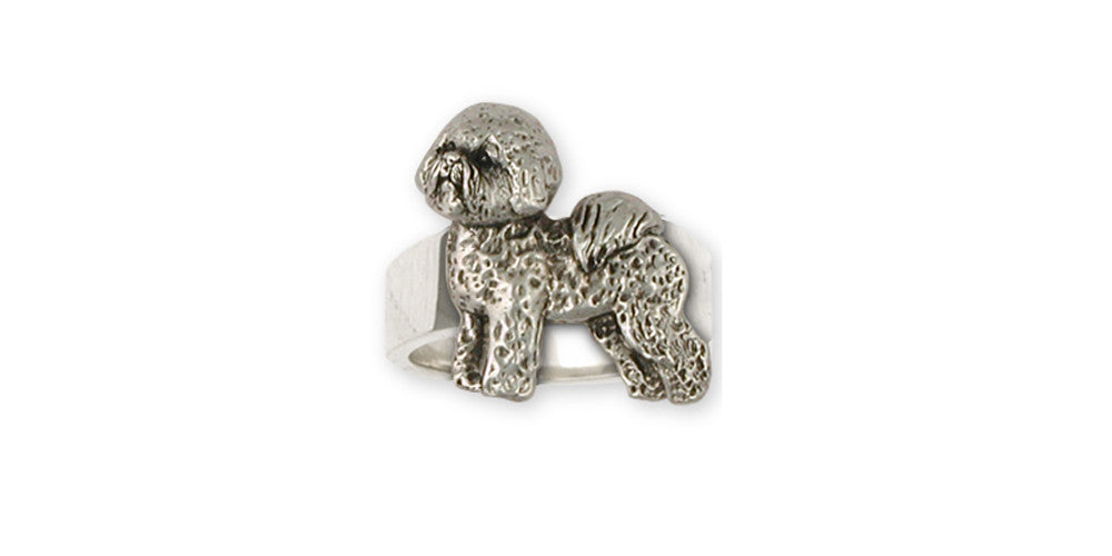 Bichon Frise Charms Bichon Frise Ring Sterling Silver Dog Jewelry Bichon Frise jewelry