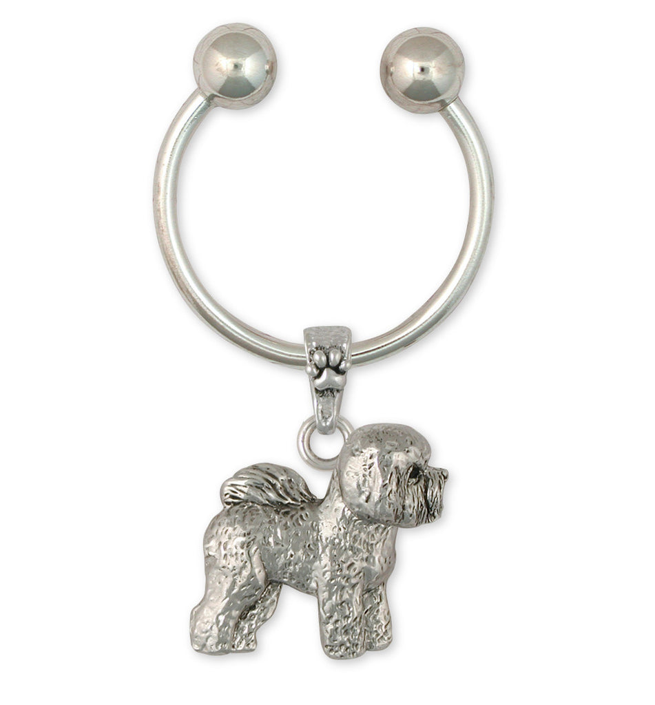 Bichon Frise Charms Bichon Frise Key Ring Sterling Silver Dog Jewelry Bichon Frise jewelry