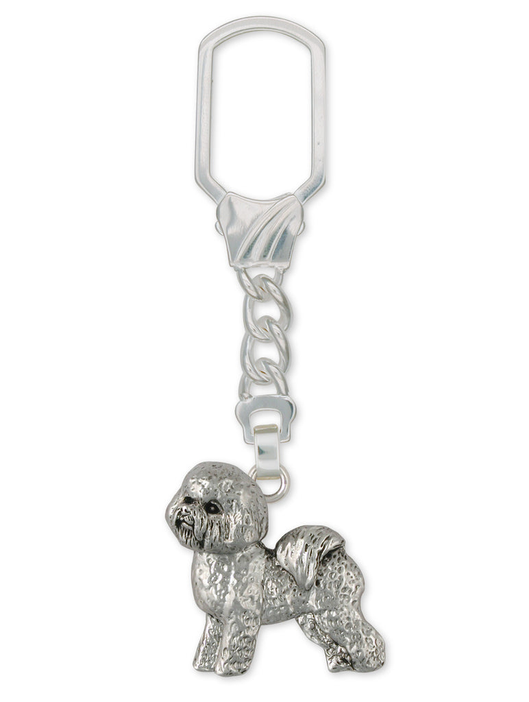 Bichon Frise Charms Bichon Frise Key Ring Sterling Silver Dog Jewelry Bichon Frise jewelry