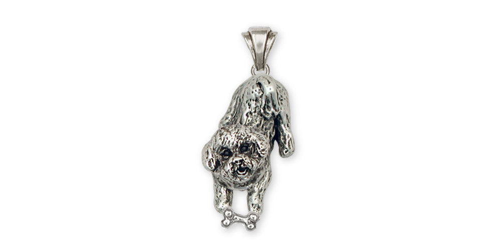 Bichon Frise Charms Bichon Frise Pendant Sterling Silver Dog Jewelry Bichon Frise jewelry