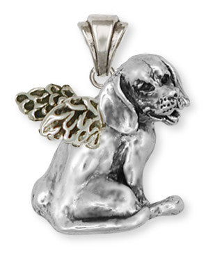 Beagle Angel Dog Pendant Jewelry Handmade Sterling Silver  BG10-AP
