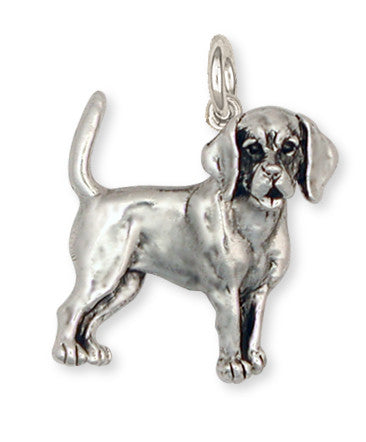 Beagle Dog Pendant Jewelry Handmade Sterling Silver  BG11-C