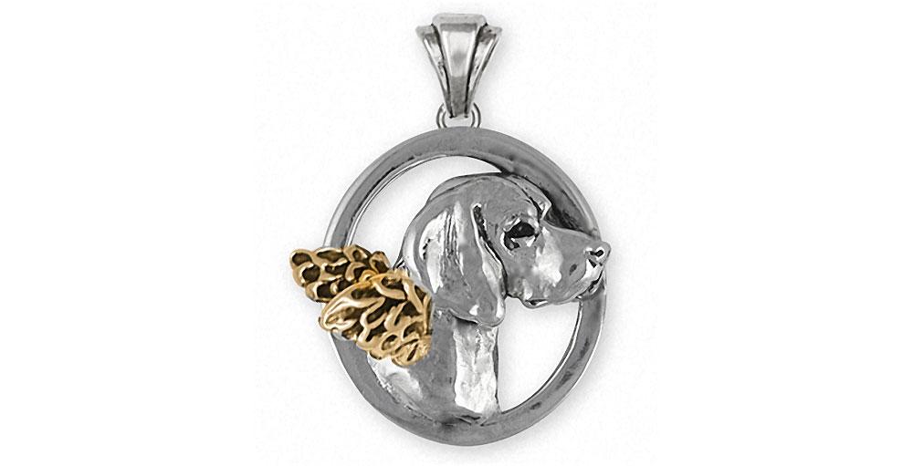 Beagle Angel Charms Beagle Angel Pendant Silver And Gold Dog Jewelry Beagle Angel jewelry