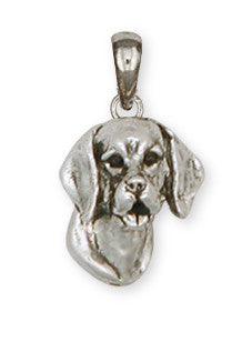 Beagle Dog Pendant Jewelry Handmade Sterling Silver  BG16-P