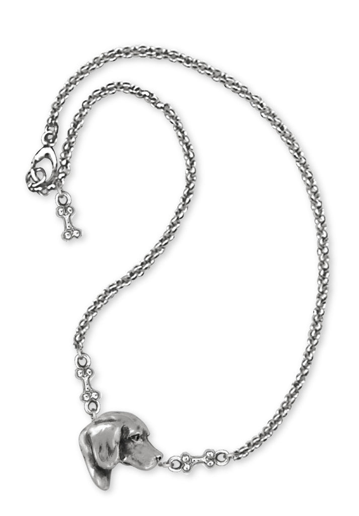 Beagle Dog Ankle Bracelet Jewelry Handmade Sterling Silver  BG17-A