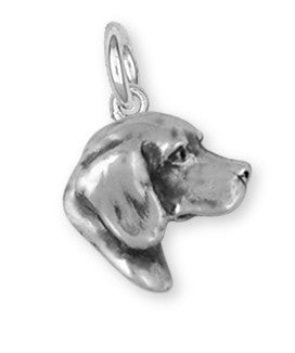 Beagle Dog Charm Jewelry Handmade Sterling Silver  BG17-C