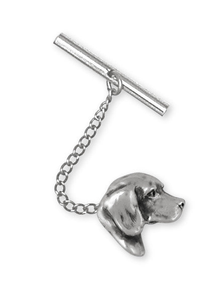 Beagle Dog Tie Tack Or Lapel Pin Jewelry Handmade Sterling Silver  BG17-TT