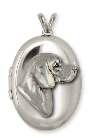 Beagle Dog Photo Locket Jewelry Handmade Sterling Silver  BG19-V