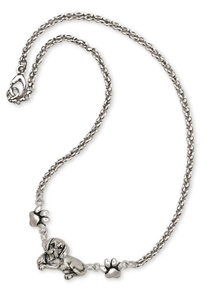 Beagle Dog Ankle Bracelet Jewelry Handmade Sterling Silver  BG5-A