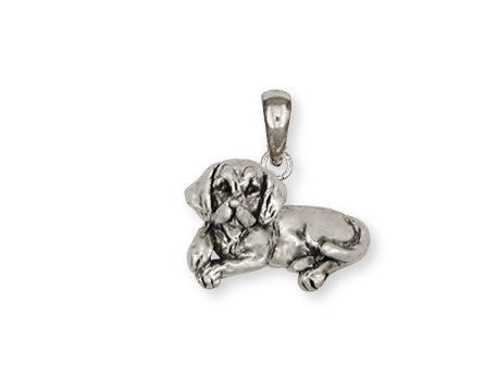 Beagle Dog Pendant Jewelry Handmade Sterling Silver  BG5-P