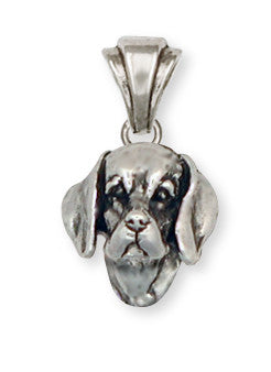 Beagle Dog Pendant Jewelry Handmade Sterling Silver  BG7-P