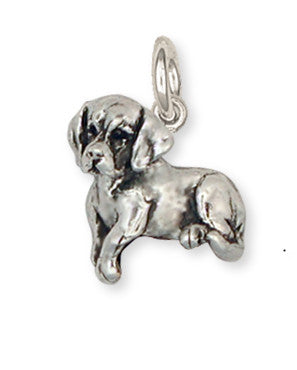 Beagle Dog Charm Jewelry Handmade Sterling Silver  BG8-C