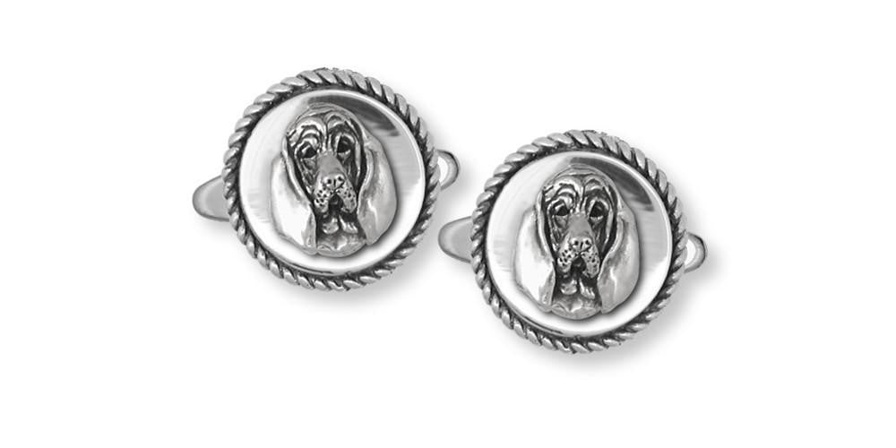 Bloodhound Charms Bloodhound Cufflinks Sterling Silver Dog Jewelry Bloodhound jewelry