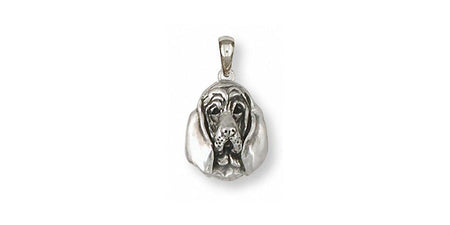 Bloodhound Pendant Necklace in Sterling online Silver, Head