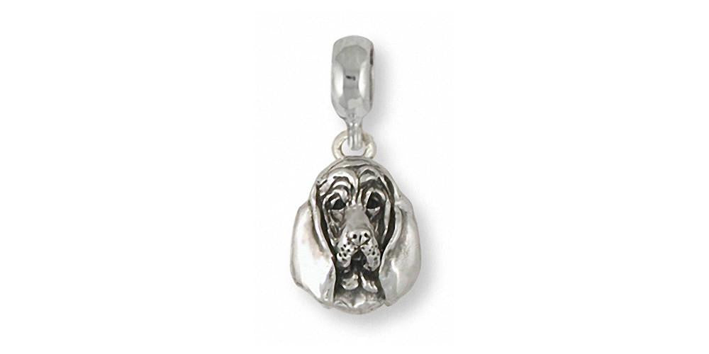 Bloodhound Charms Bloodhound Charm Slide Sterling Silver Dog Jewelry Bloodhound jewelry