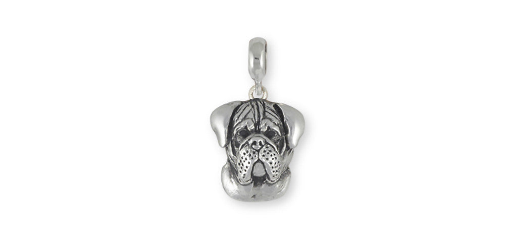 Bullmastiff Charms Bullmastiff Charm Slide Sterling Silver Dog Jewelry Bullmastiff jewelry