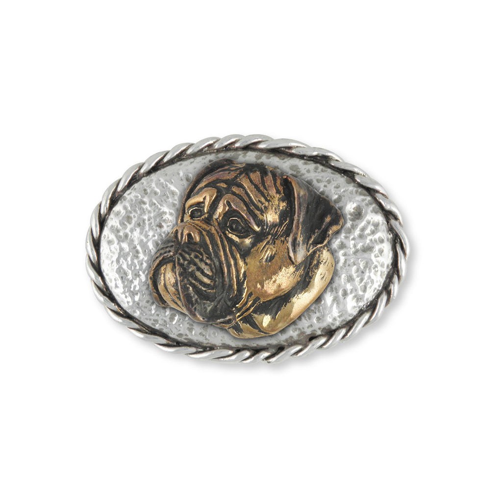 Bullmastiff Charms Bullmastiff Belt Buckle Sterling Silver And Yellow Bronze Dog Jewelry Bullmastiff jewelry