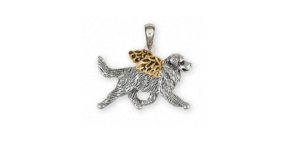 Bernese Mountain Dog Charms Bernese Mountain Dog Pendant Silver And 14k Gold Dog Jewelry Bernese Mountain Dog jewelry