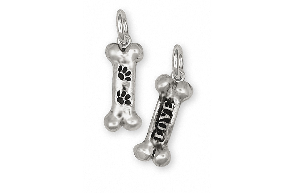 Dog Bone Charms Dog Bone Charm Sterling Silver Dog Jewelry Dog Bone jewelry