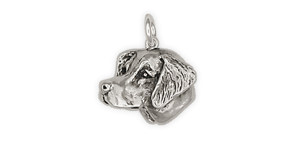 Brittany Dog Charms Brittany Dog Charm Handmade Sterling Silver Dog Jewelry Brittany dog jewelry