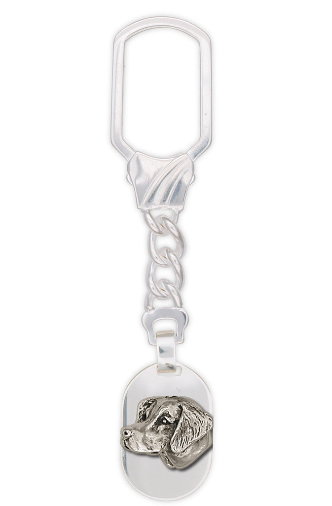 Brittany Dog Charms Brittany Dog Key Ring Handmade Sterling Silver Dog Jewelry Brittany dog jewelry