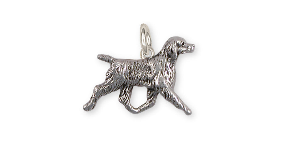 Brittany Dog Charms Brittany Dog Charm Handmade Sterling Silver Dog Jewelry Brittany dog jewelry