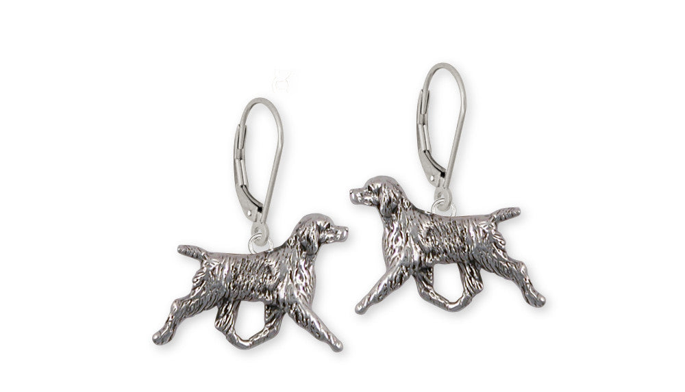 Brittany Dog Charms Brittany Dog Earrings Handmade Sterling Silver Dog Jewelry Brittany dog jewelry