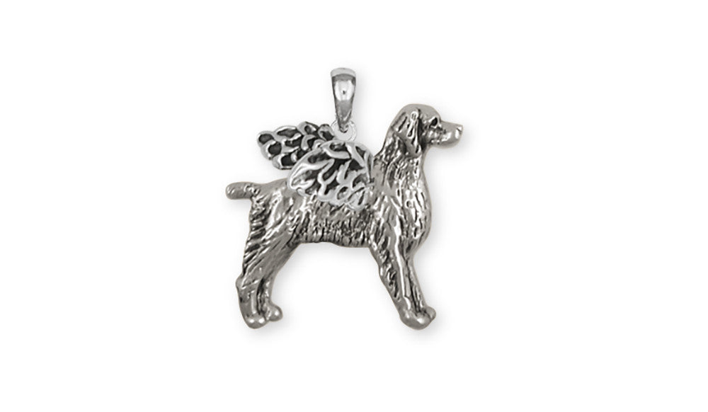 Brittany Angel Charms Brittany Angel Pendant Handmade Sterling Silver Dog Jewelry Brittany Angel jewelry