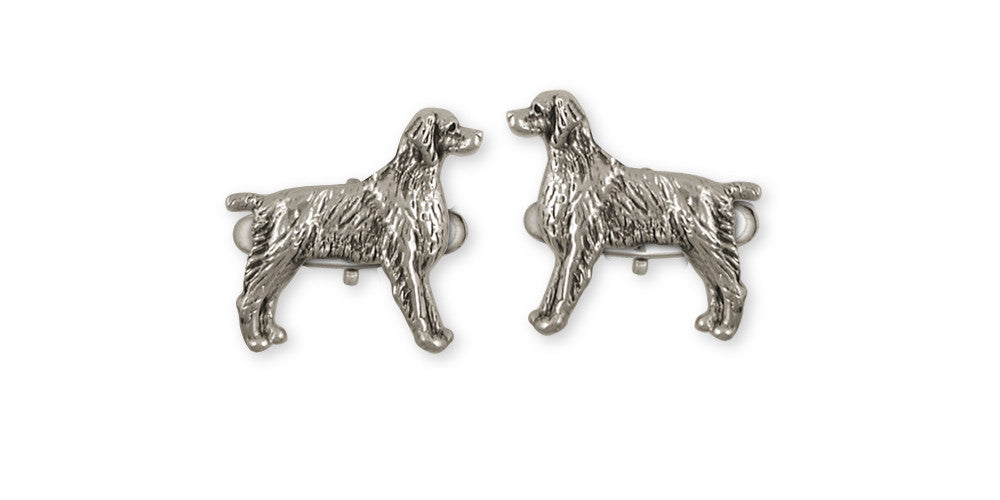 Brittany Dog Charms Brittany Dog Cufflinks Handmade Sterling Silver Dog Jewelry Brittany dog jewelry