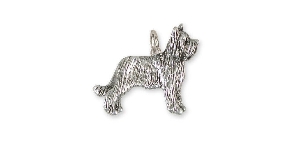 Briard Charms Briard Charm Sterling Silver Dog Jewelry Briard jewelry
